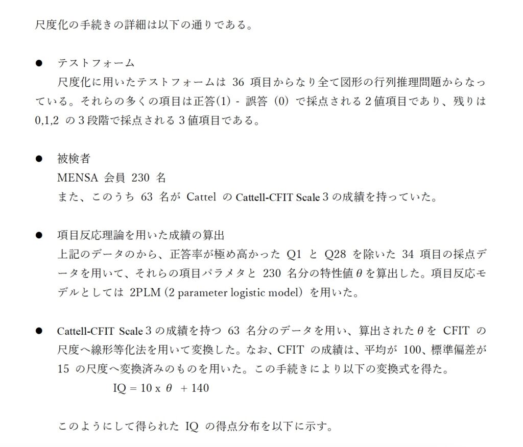 高IQ者認定支援機構　CAMS　IQテスト　根拠